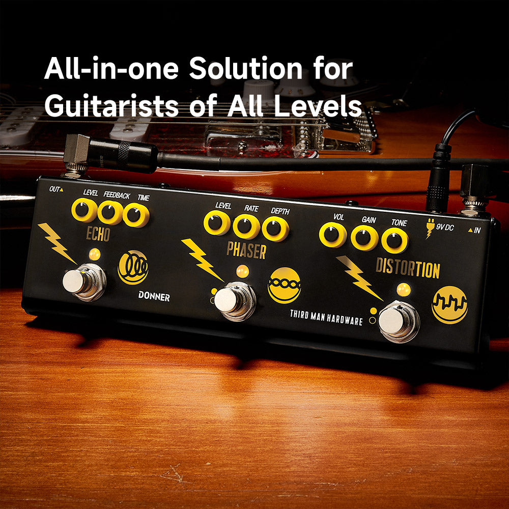 Triple Threat: DONNER X Third Man Hardware 3-in-1 Analog Multi-Effects Guitar Pedal