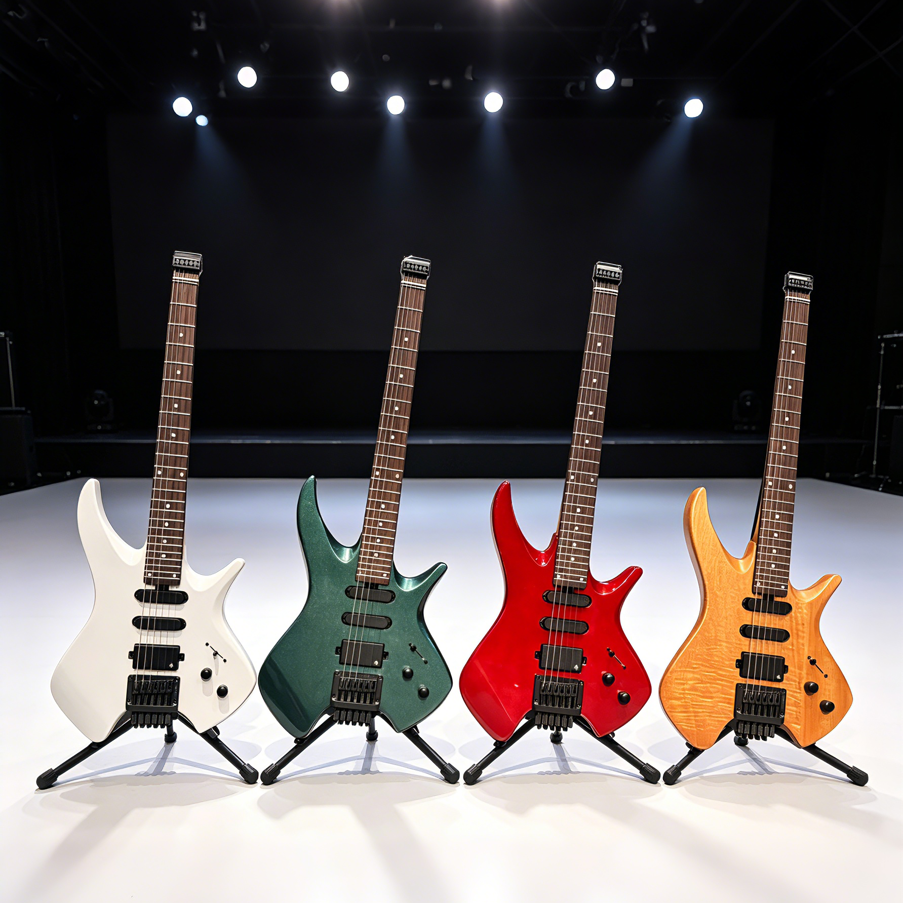 Donner HLX-500 Headless Electric Guitar New Colors Released