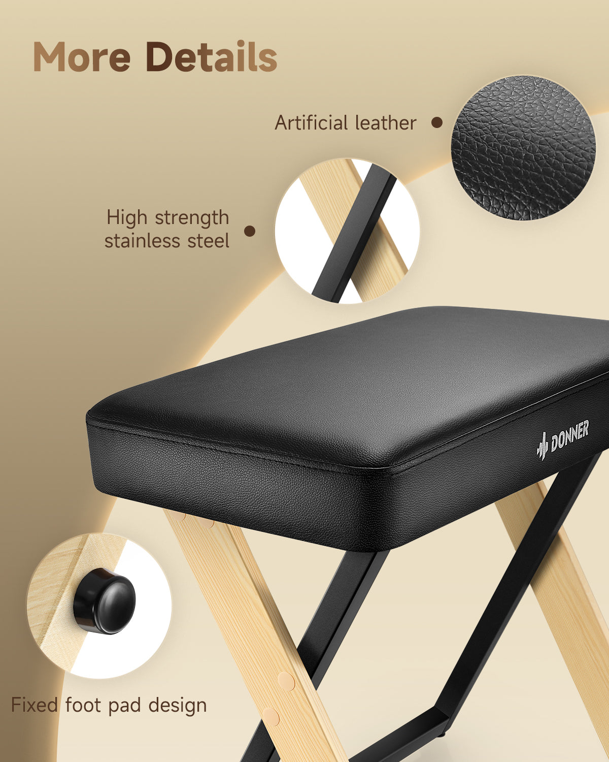 Donner DKB-300 Home Style Piano Bench