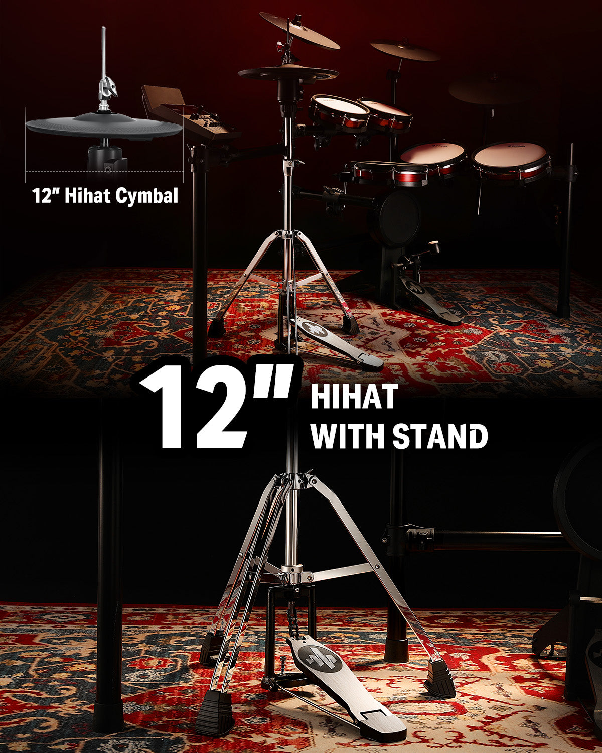 Donner DED-300 PRO Electronic Drum Set with Independent Hi-Hat