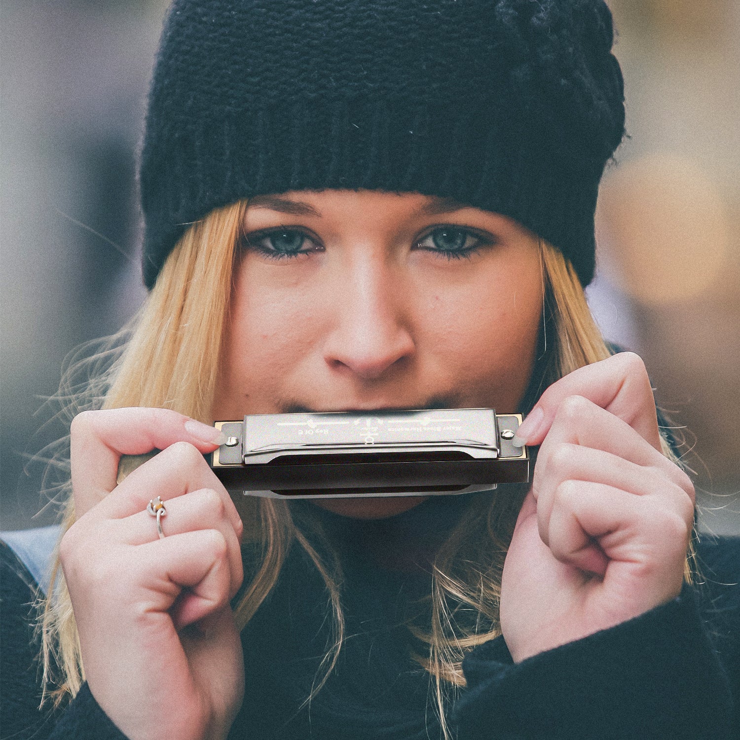 Eastar Major Advanced 10-Hole C Blues Harmonica Black