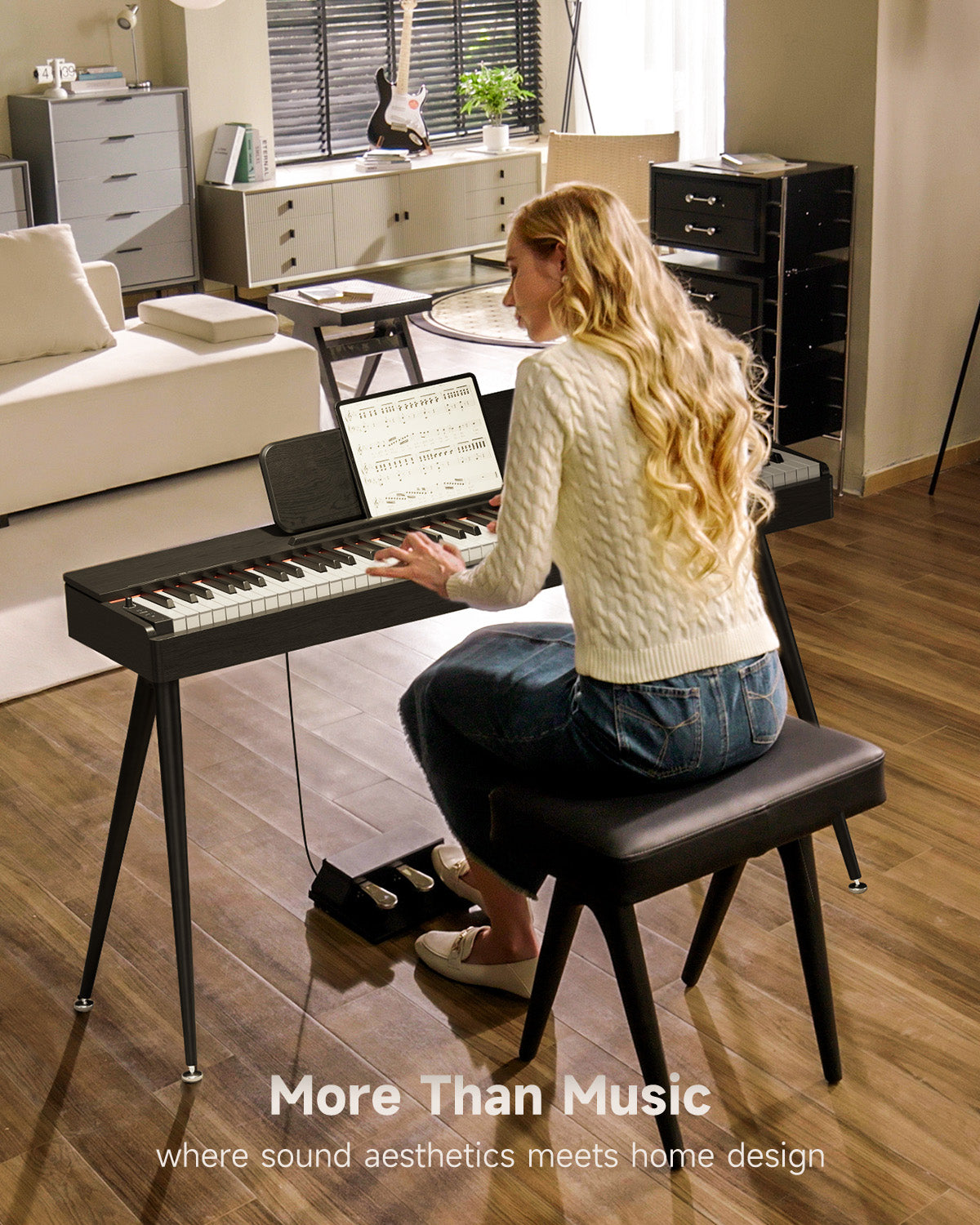 Donner OURA™ S100 88-Key Graded Hammer Weighted Digital Piano-Black##