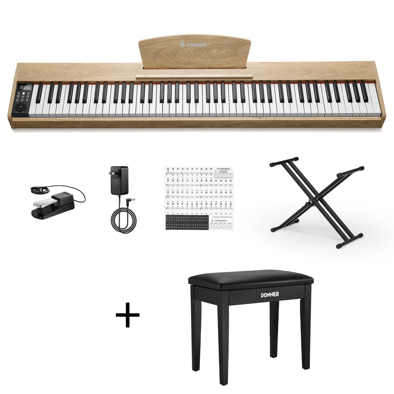 Donner DEP-1S Beginner Digital Piano Kit