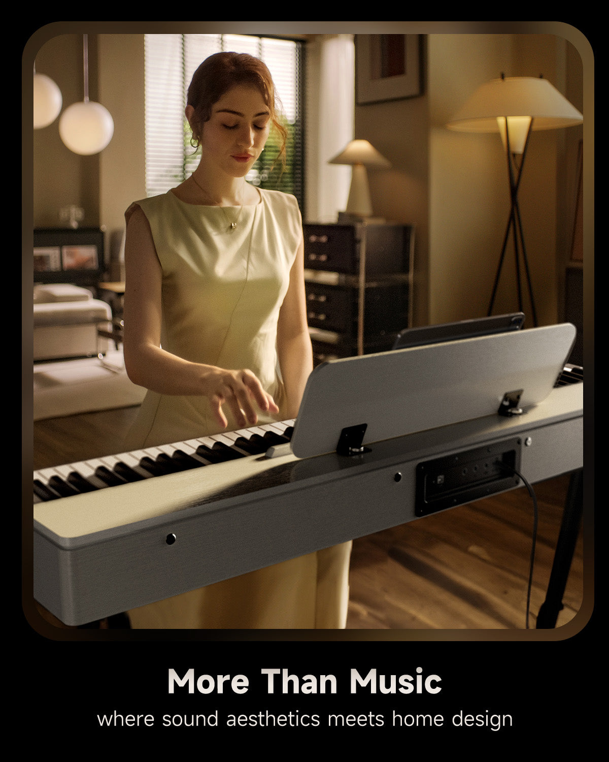Donner OURA™ S100 88-Key Graded Hammer Weighted Digital Piano-White##
