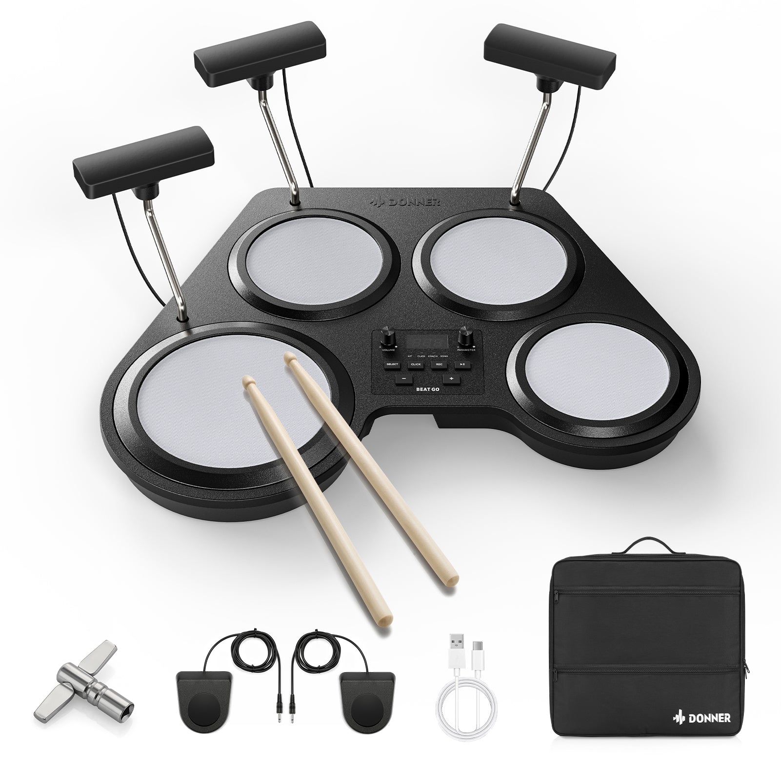 Donner Beat Go Electronic Drum Set