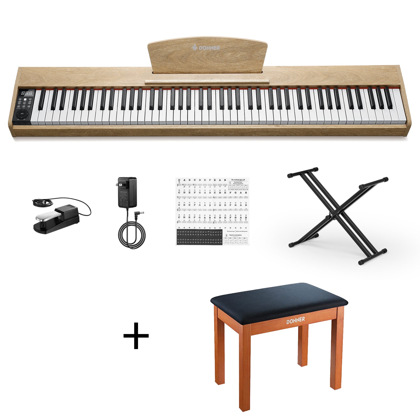 Donner DEP-1S Beginner Digital Piano Kit