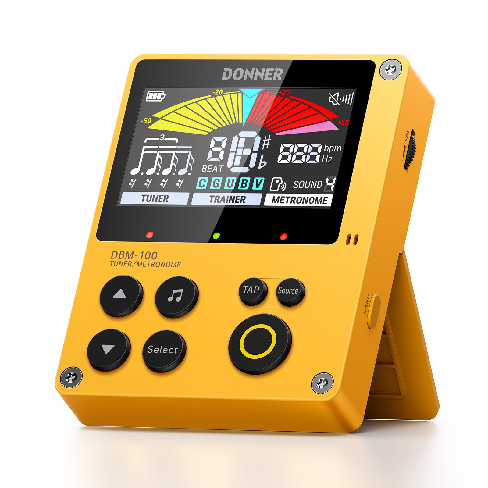 Donner DBM-100 Metronome-Yellow##
