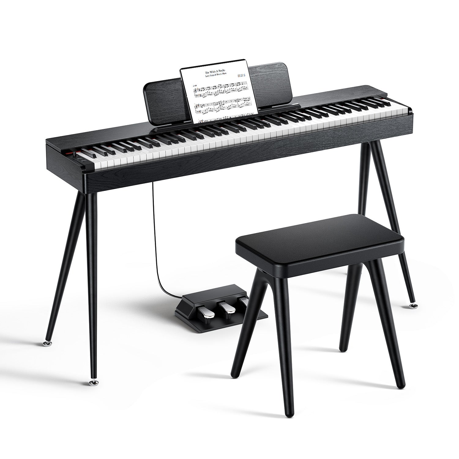Donner OURA™ S100 88-Key Graded Hammer Weighted Digital Piano-Black##