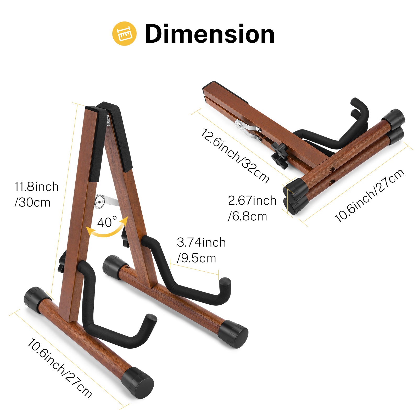Donner DS-3U Wooden Guitar Stand for HUSH™