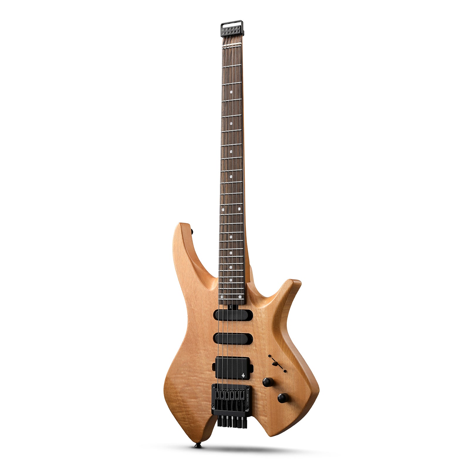 Donner NHL-500 Headless Electric Guitar-Wooden Nature##