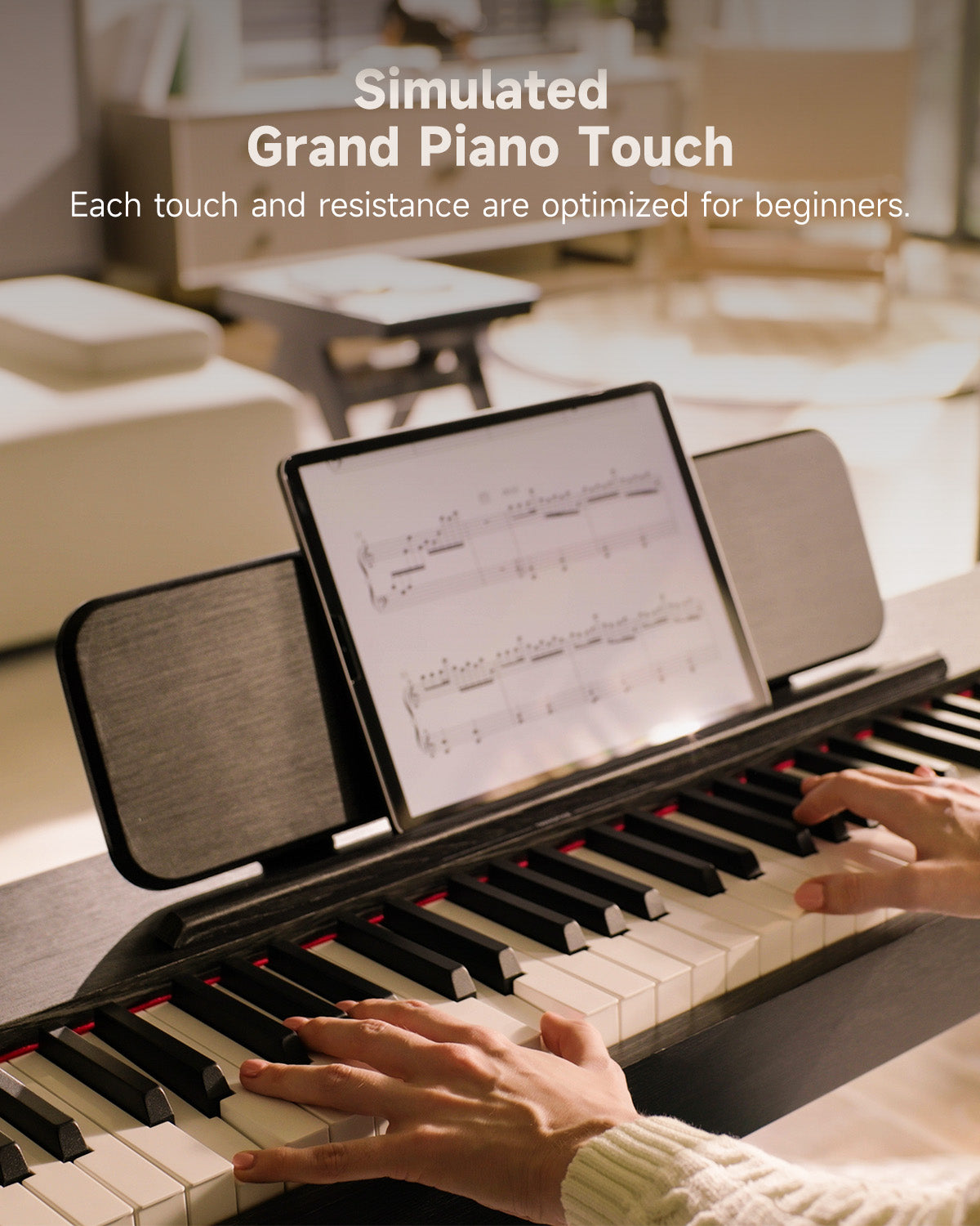 Donner OURA™ S100 88-Key Graded Hammer Weighted Digital Piano-Black##