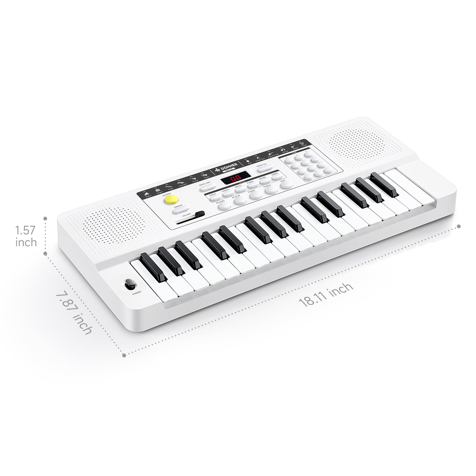 Donner DEK-32 32 keys Electronic Keyboard-White##