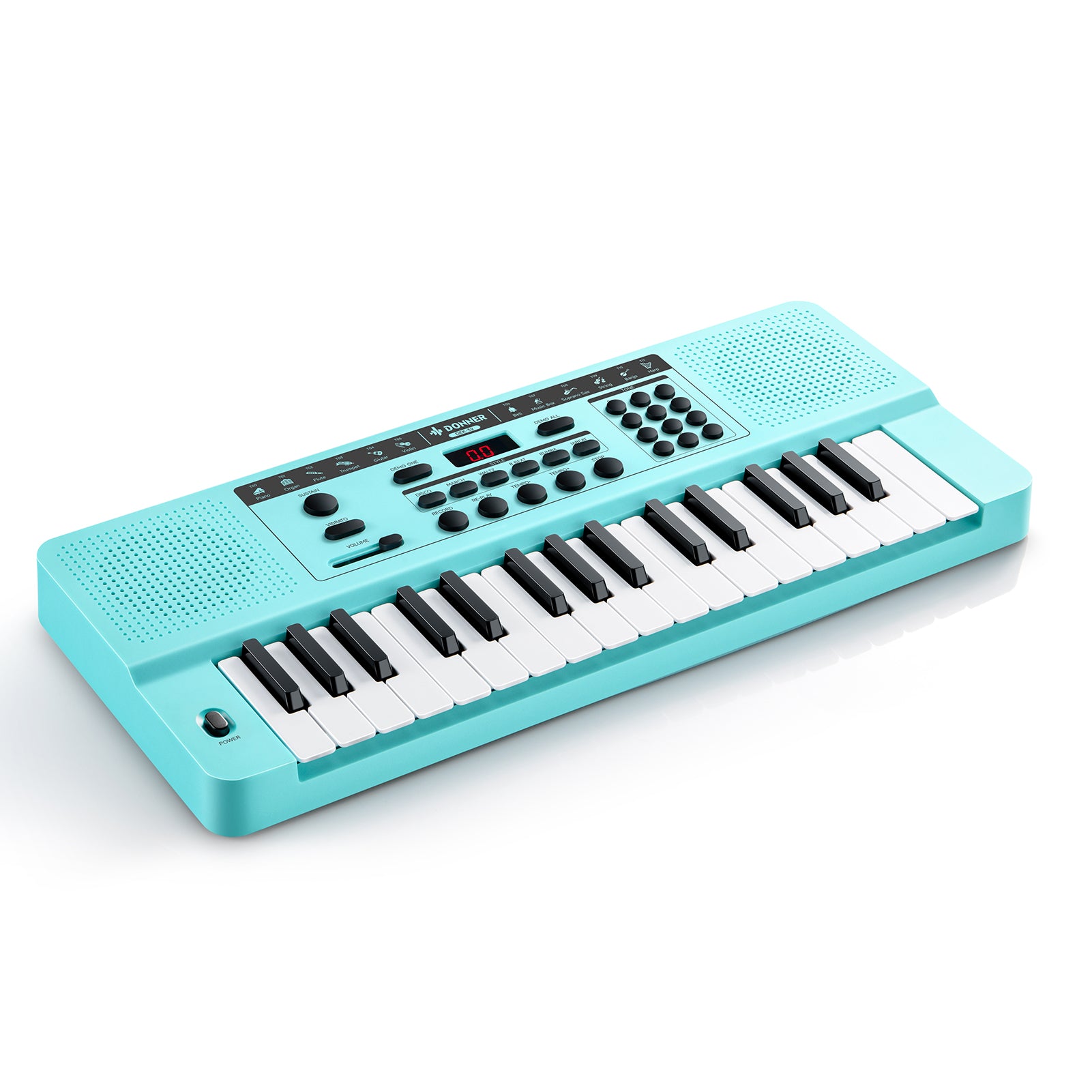 Donner DEK-32 32 keys Electronic Keyboard-Cyan##