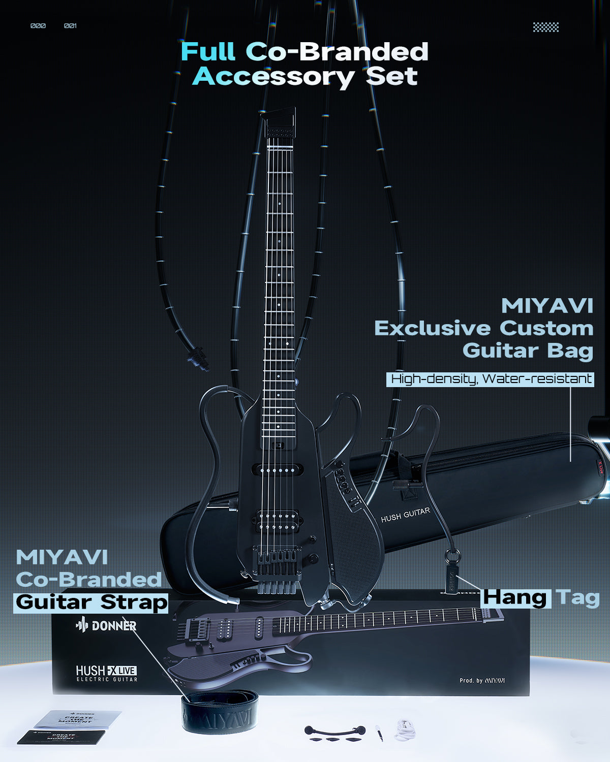 Donner HUSH™ X LIVE Guitar MIYAVI Edition