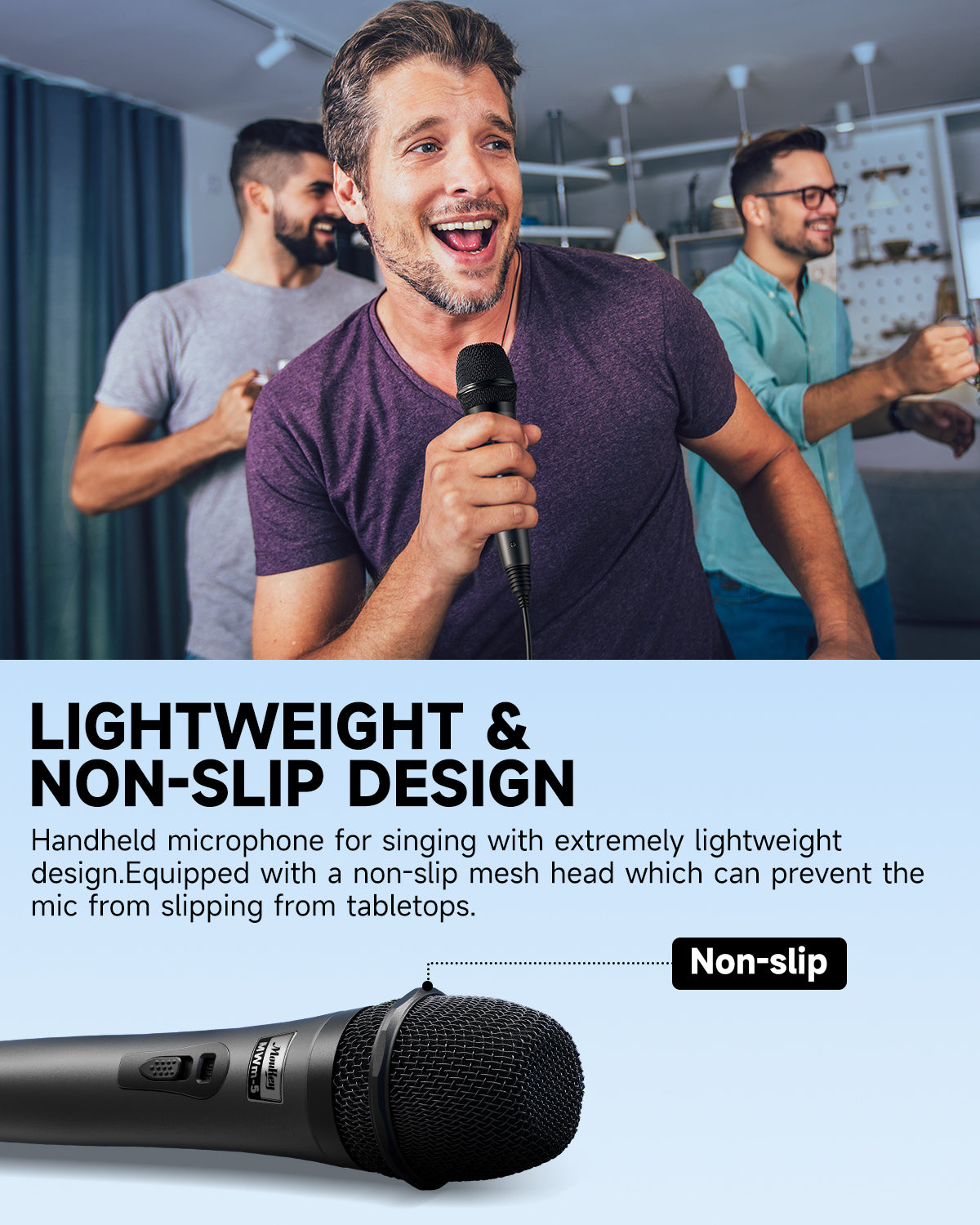 Moukey MWm-5 Gray Wired Microphone