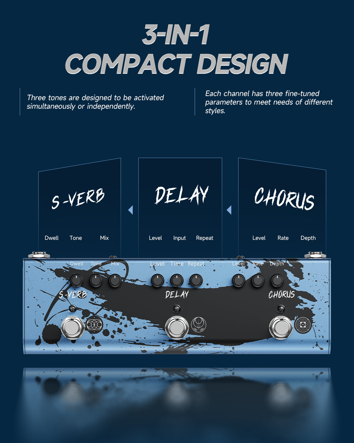 DONNER X MIYAVI Double Swords Pedal-Dimension Weaver##