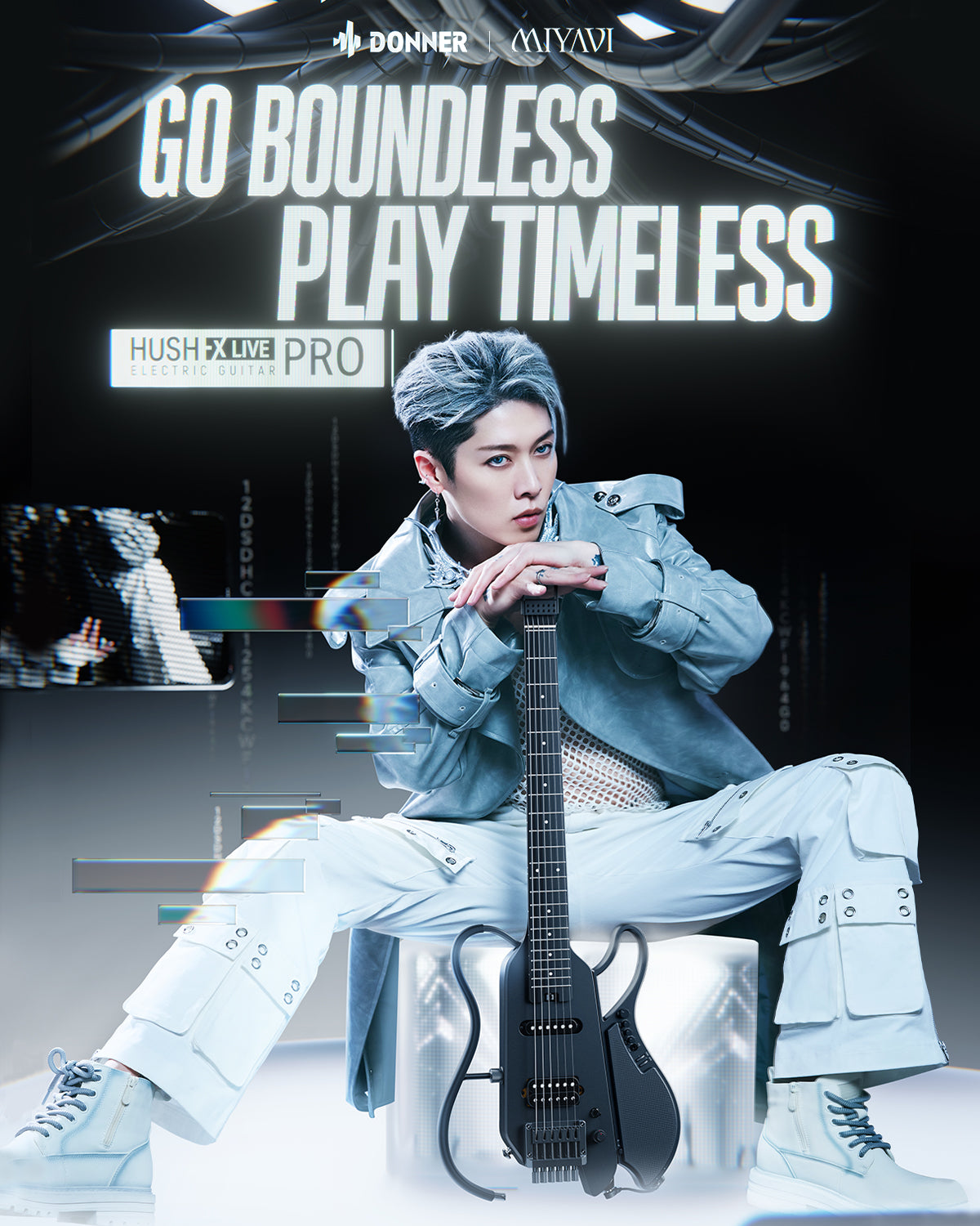 Donner HUSH™ X LIVE Guitar MIYAVI Edition