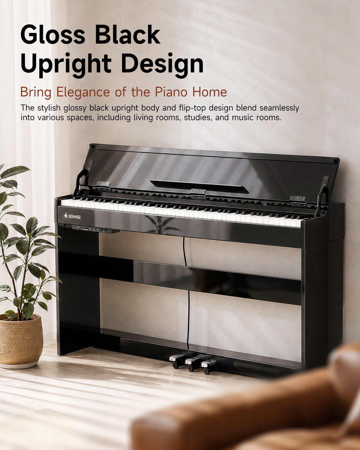 Donner DDP-75 Flip-Top Upright Digital Piano