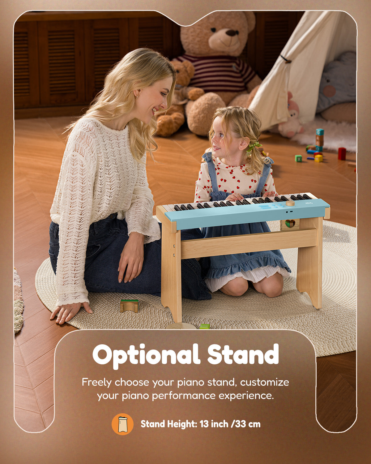 Eastar KIDO V-10 44 Keys Mini Digital Keyboard With Stand