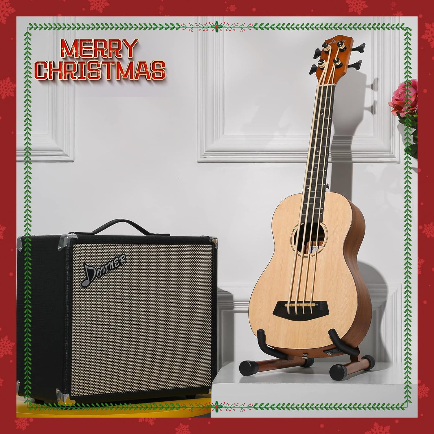 Donner DS-3U Wooden Guitar Stand for HUSH™