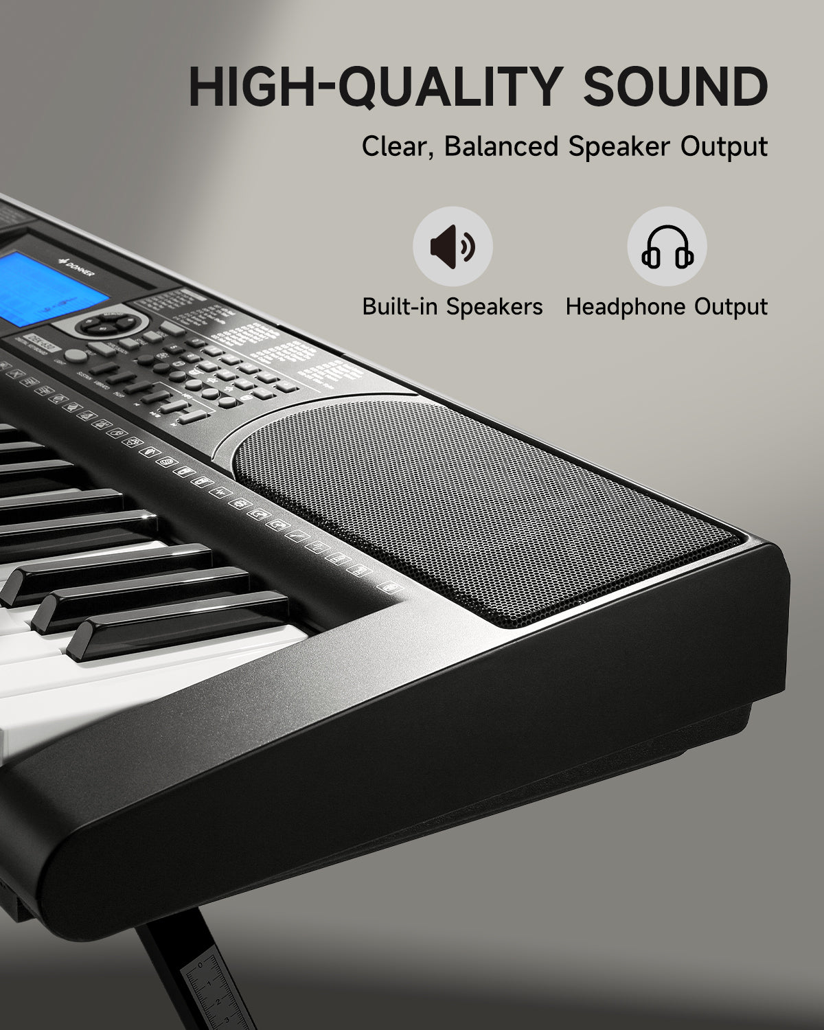 Donner DEK-630 61-Key Lighted Electronic Keyboard