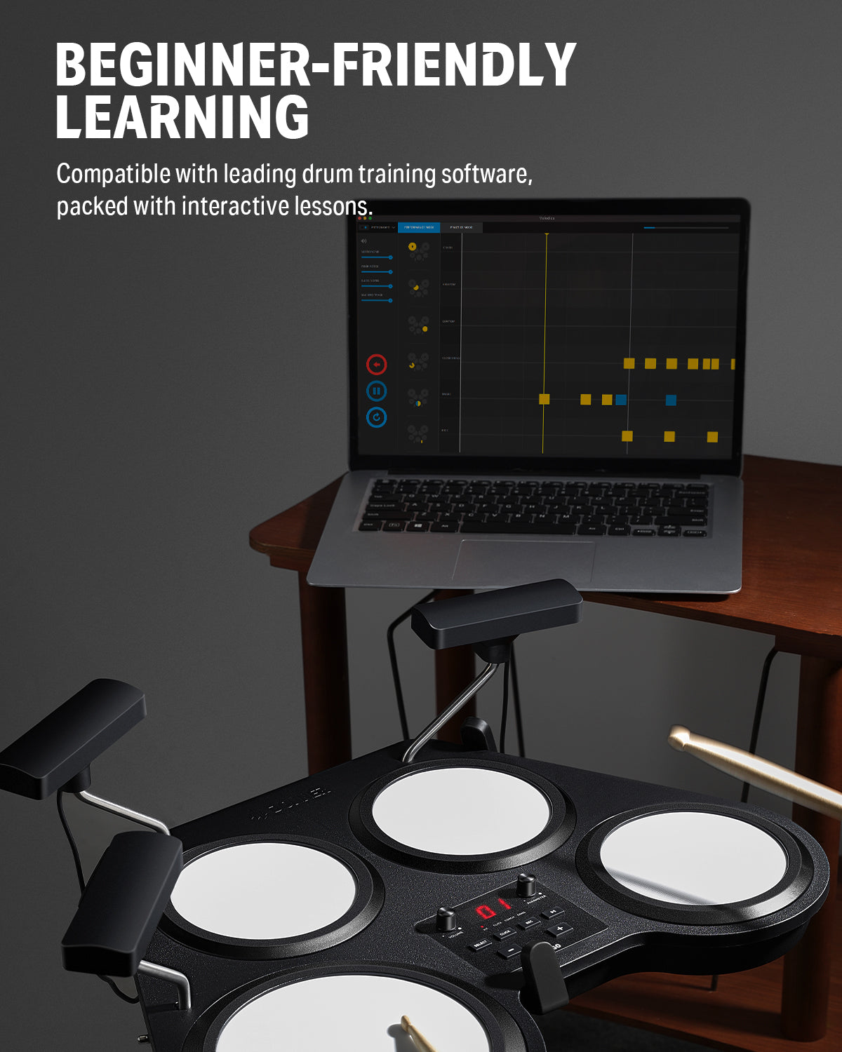 Donner Beat Go Electronic Drum Set
