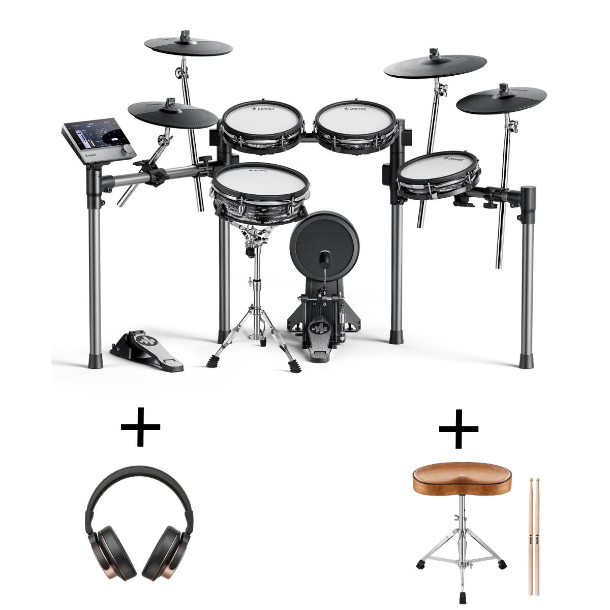 Donner BEAT MAX 5-Drum 4-Cymbal Electronic Drum Set