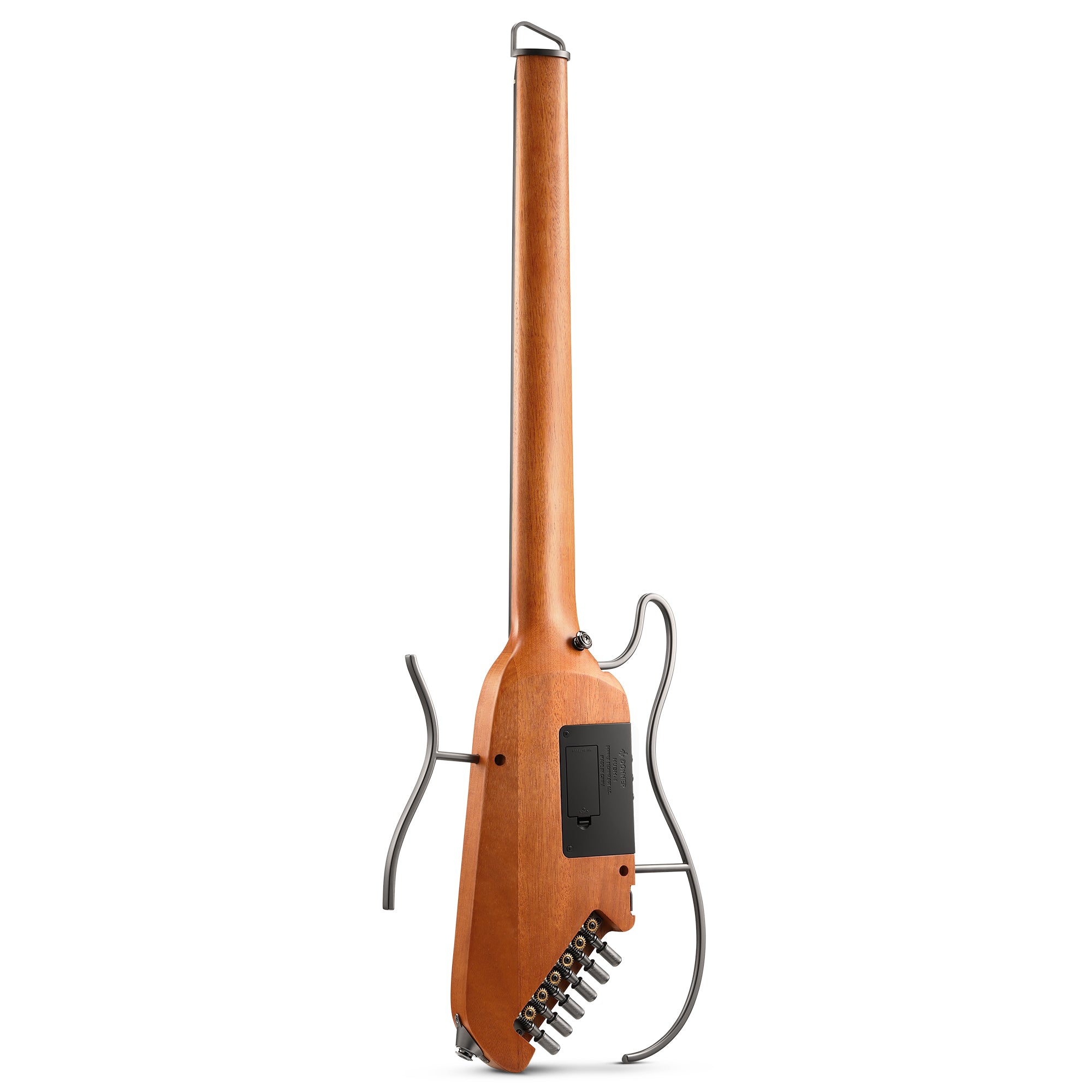 Donner HUSH-I Acoustic-Electric Guitar Kit for Travel Silent Practice-Mahogany Natural##