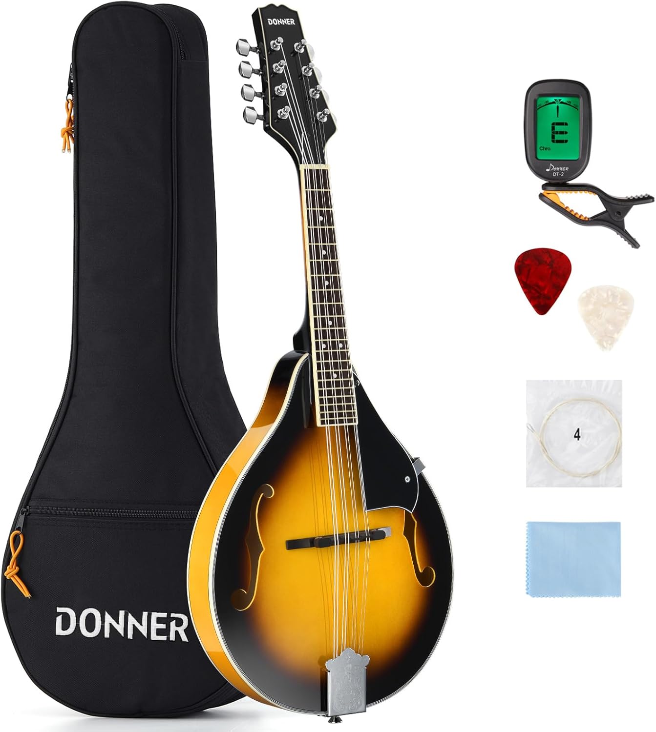 Donner DML-100B A Style Mandolin-Sunburst##