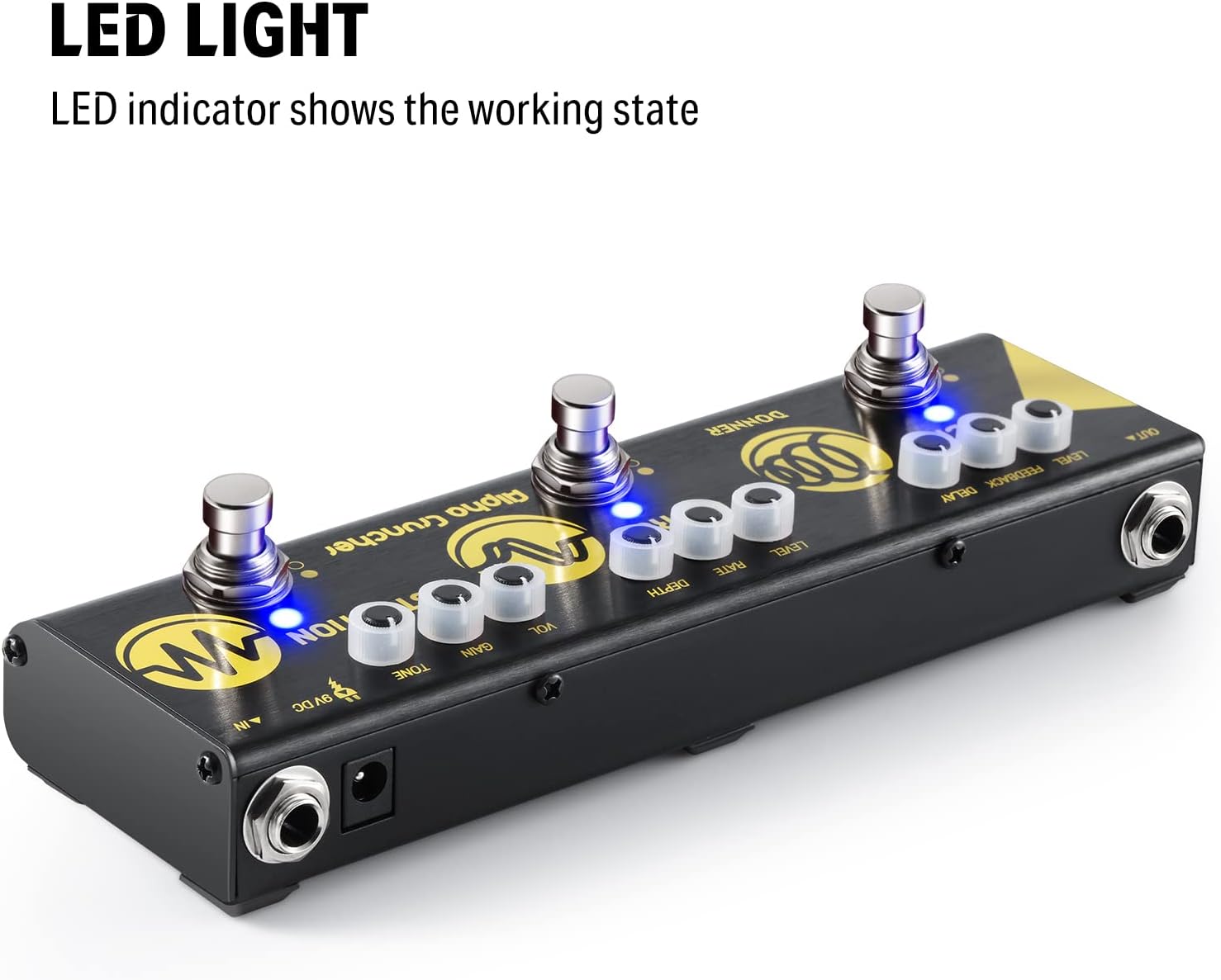 Donner Alpha Cruncher Combo Effect Pedal