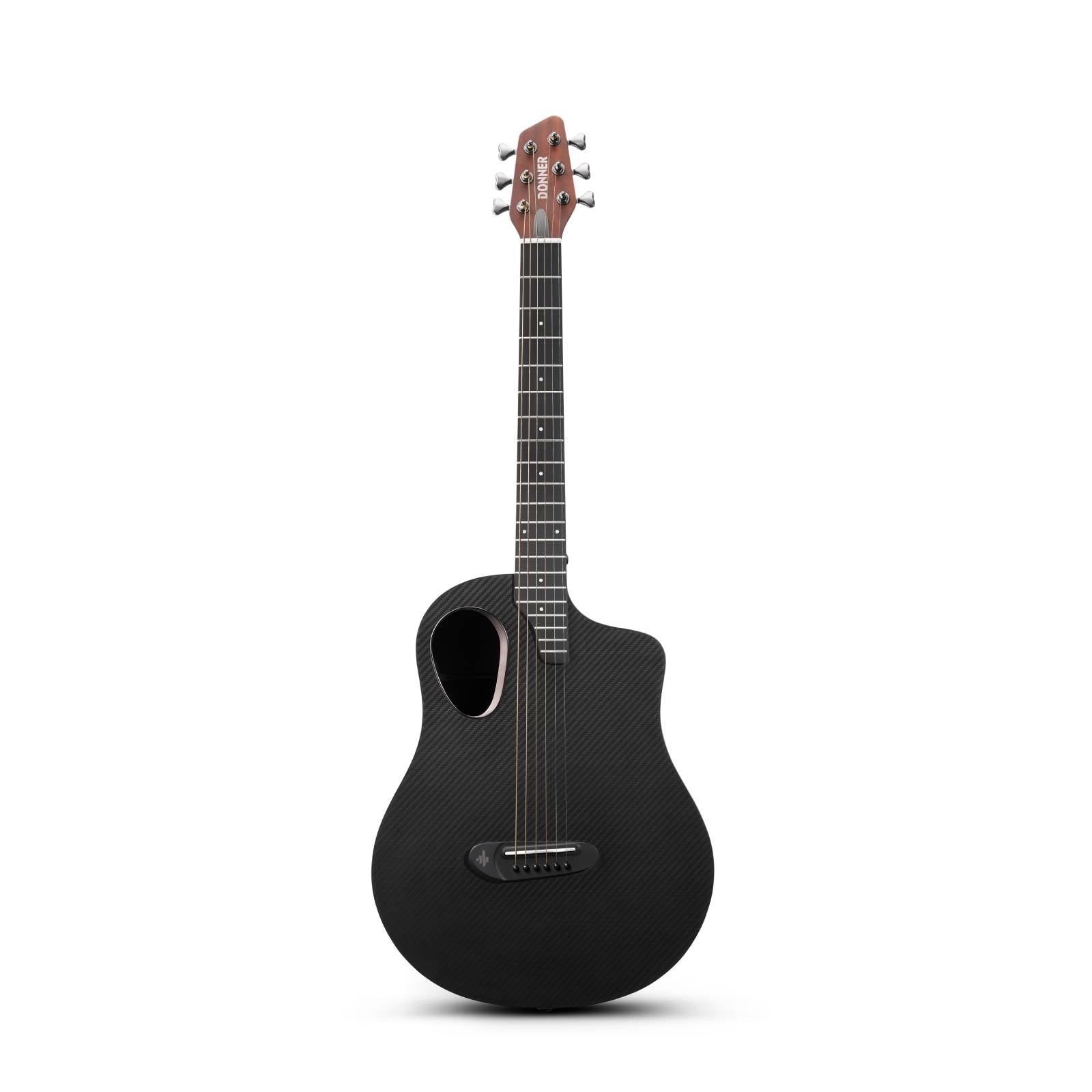Donner RISING-G1 38" Carbon X Wood Acoustic Guitar-Brown##