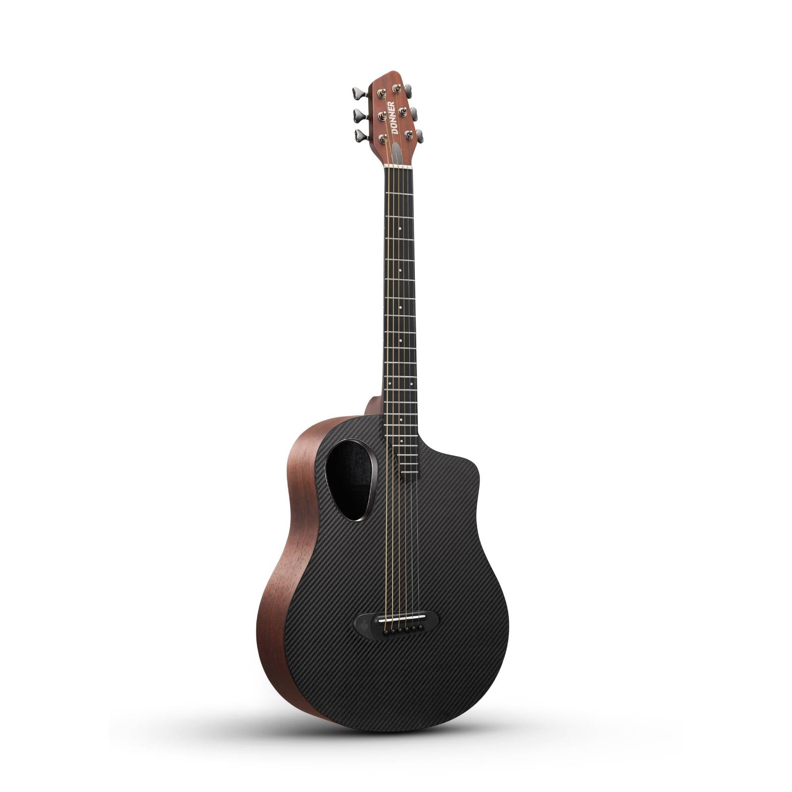 Donner RISING-G1 38" Carbon X Wood Acoustic Guitar-Brown##