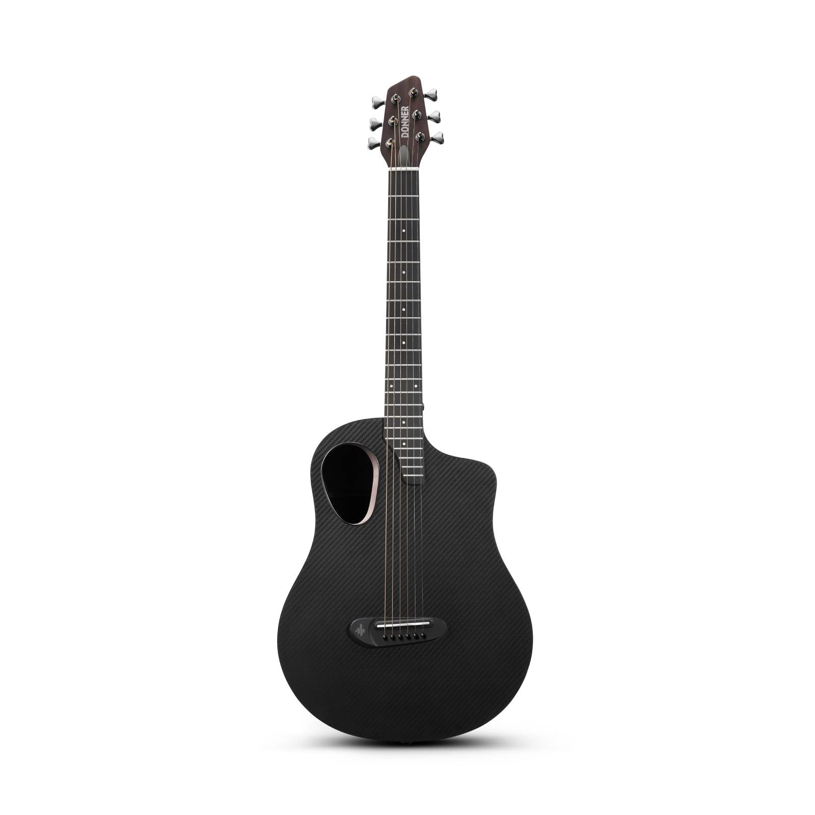 Donner RISING-G1 38" Carbon X Wood Acoustic Guitar-Black##