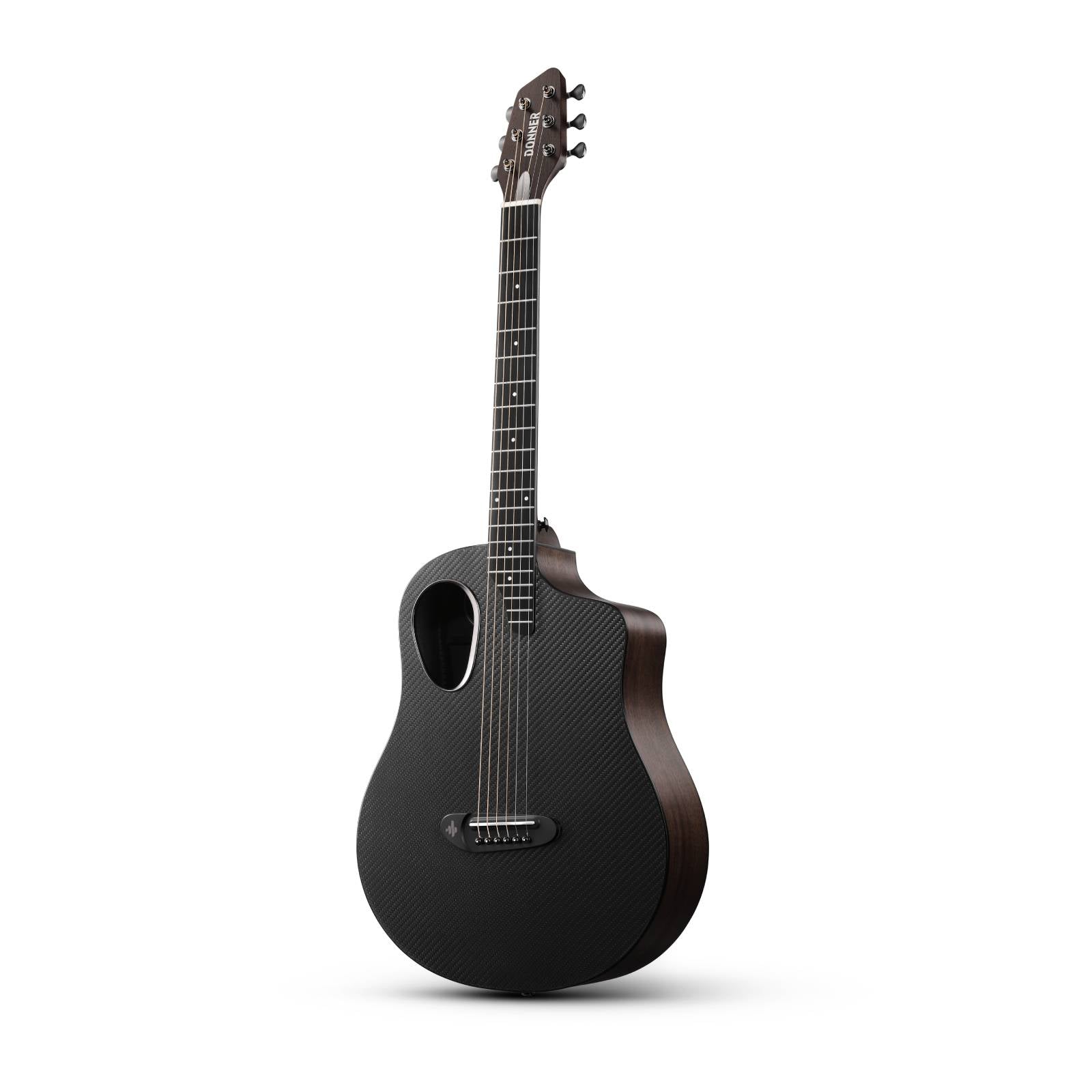Donner RISING-G1 38" Carbon X Wood Acoustic Guitar-Black##