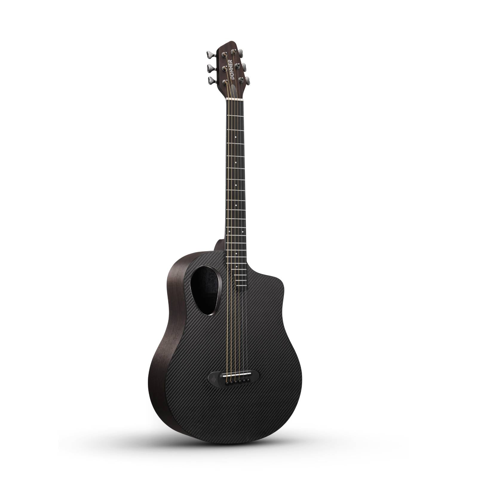 Donner RISING-G1 38" Carbon X Wood Acoustic Guitar-Black##