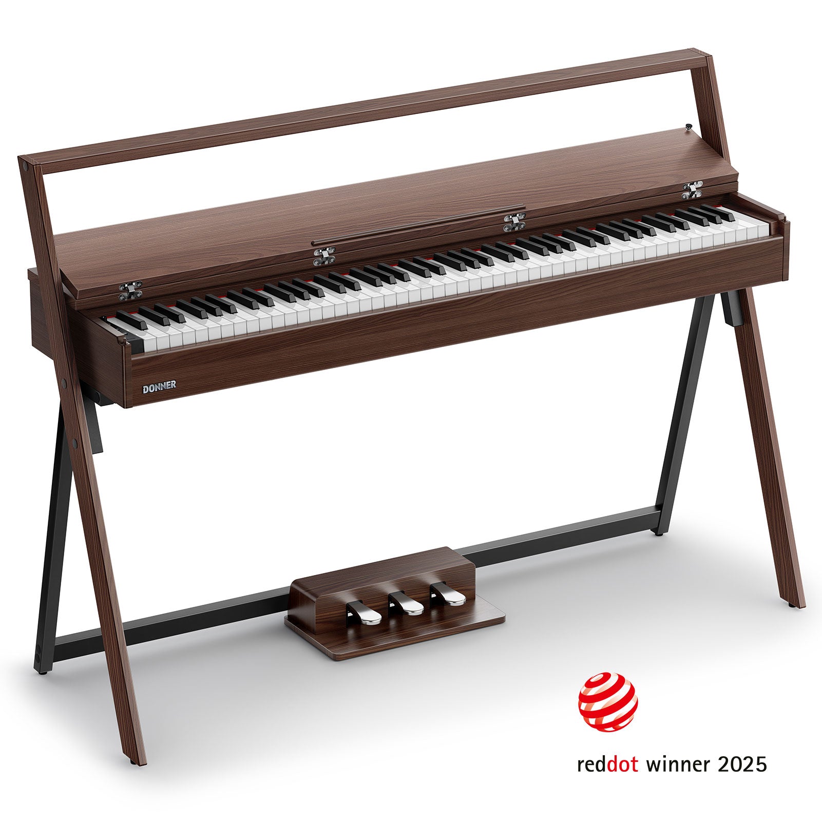 Donner OURA™ R300 88-key home digital piano Light Wood/Walnut-Walnut##