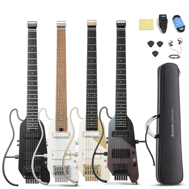 HUSH-X PRO Multi-Effects Electric Guitar for Travel Donner HUSH-X PRO Multi-Effects Electric Guitar for Travel Donner