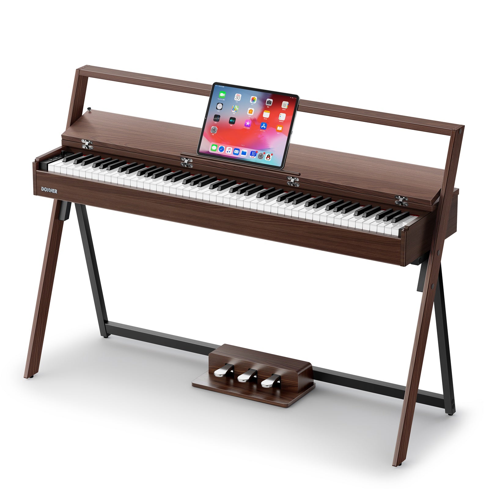 Donner OURA™ R300 88-key home digital piano Light Wood/Walnut-Walnut##