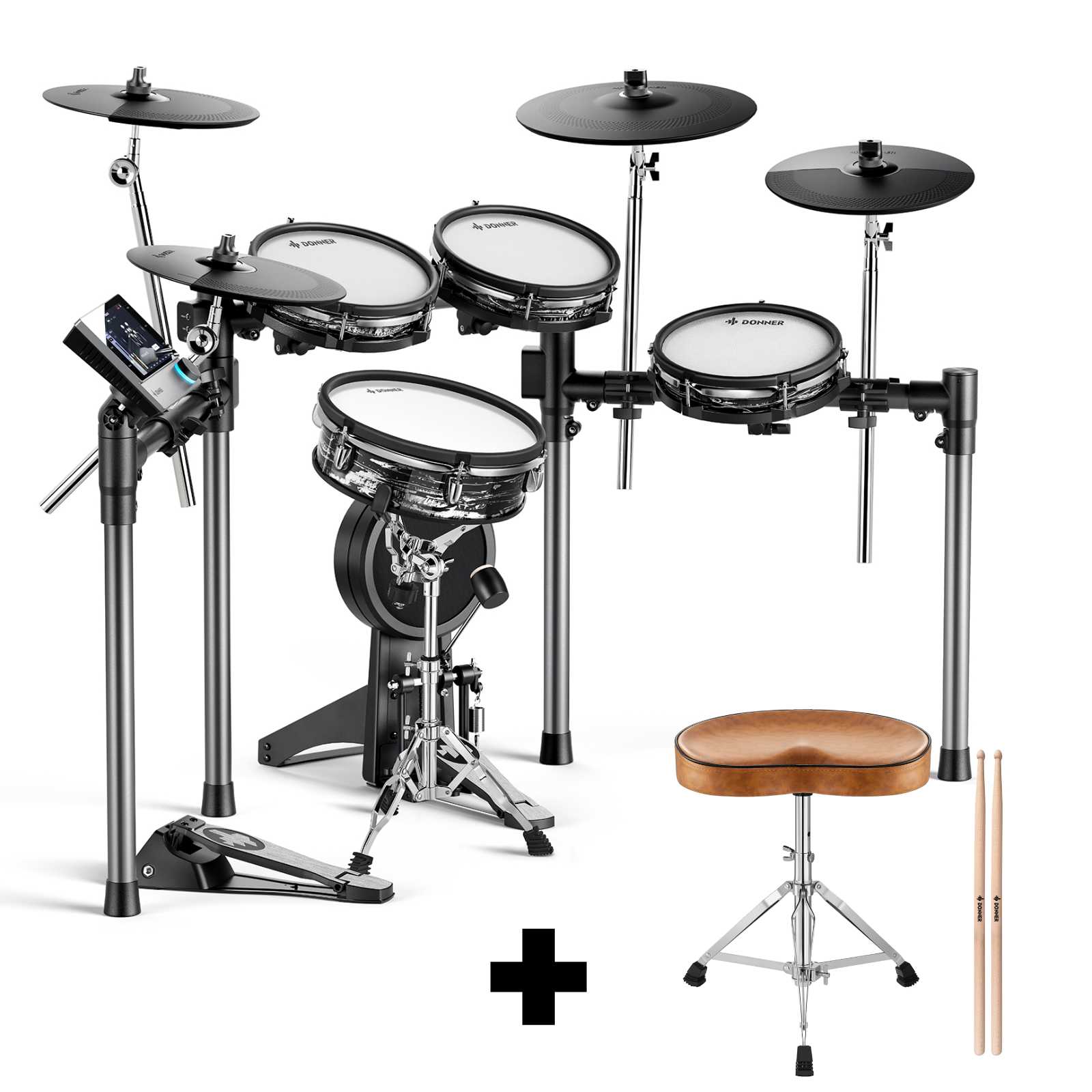 Donner BEAT MAX 5-Drum 4-Cymbal Electronic Drum Set