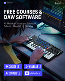 Donner DMK-25 PRO MIDI Keyboard Controller with Personalized Touch Bar, Free Music Production Software/Free 40 Courses