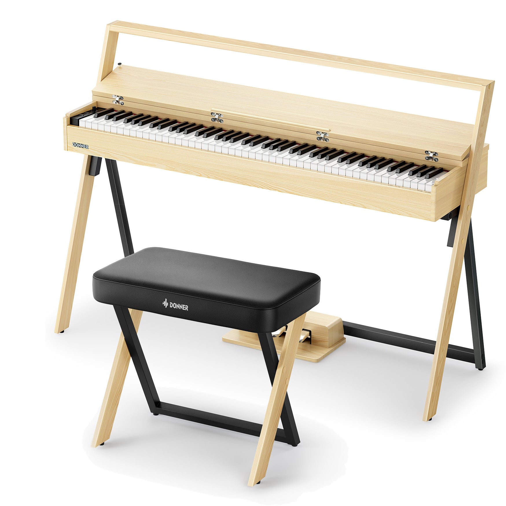 Donner OURA™ R300 88-key home digital piano Light Wood/Walnut-Light Wood##