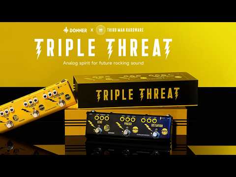 Donner X Third Man Hardware Triple Threat 3-in-1 Analog Multi-Effects Guitar Pedal