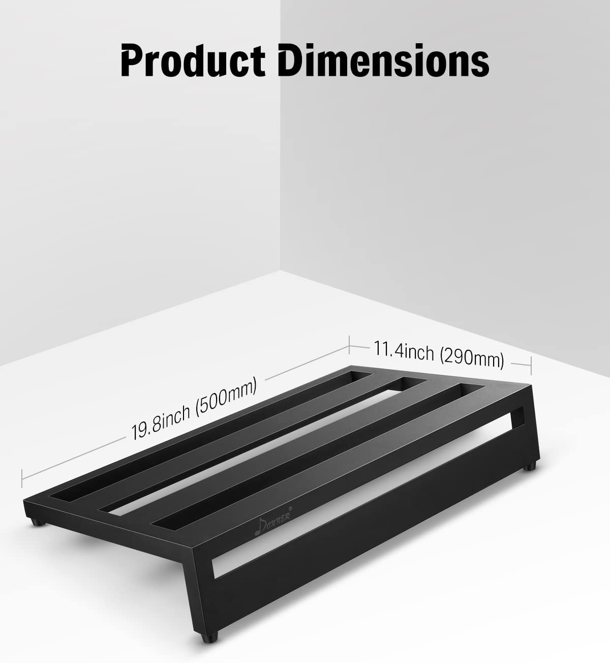 Donner DB-3 Aluminum Guitar Pedal Board with Bag