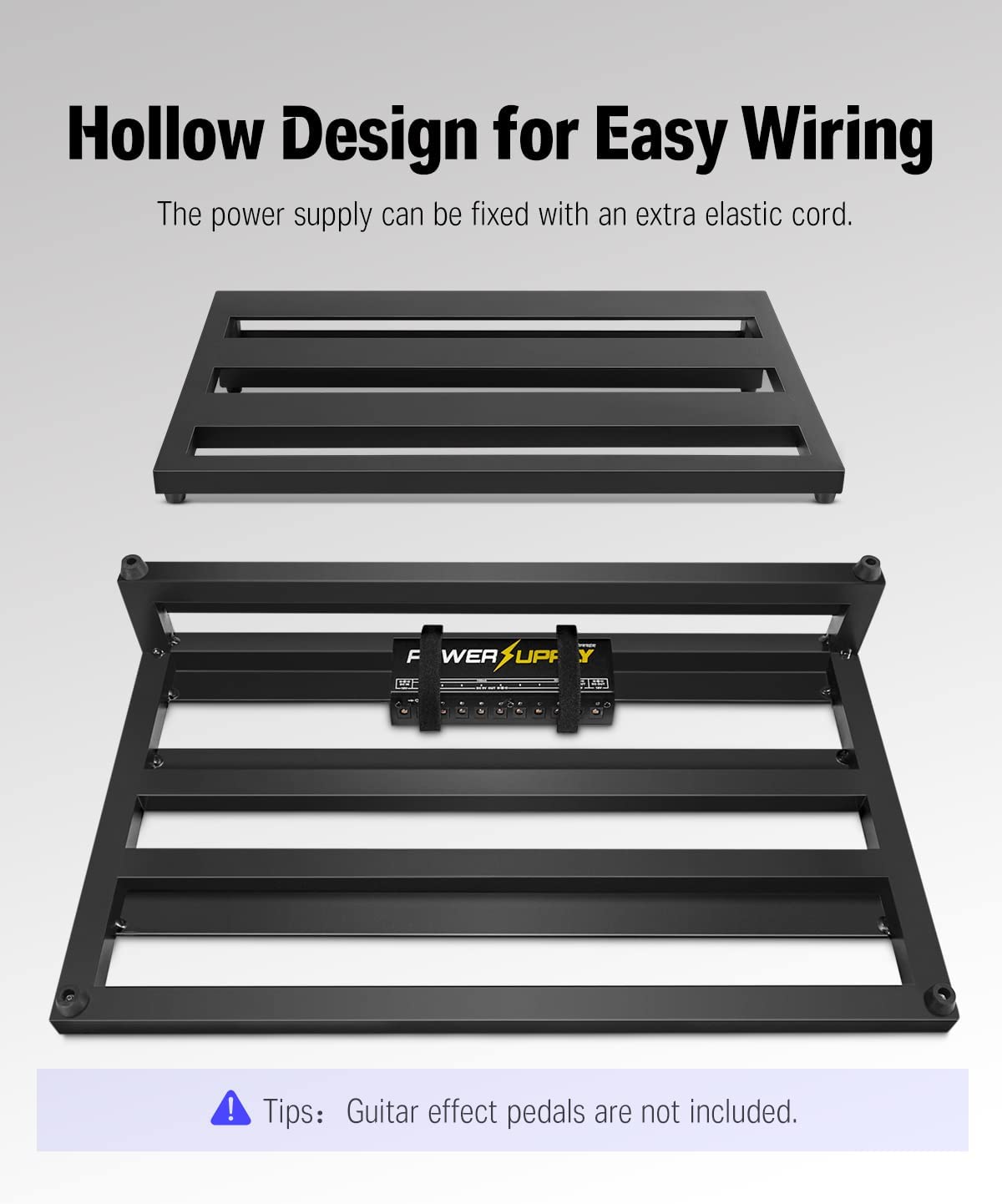 Donner DB-3 Aluminum Guitar Pedal Board with Bag