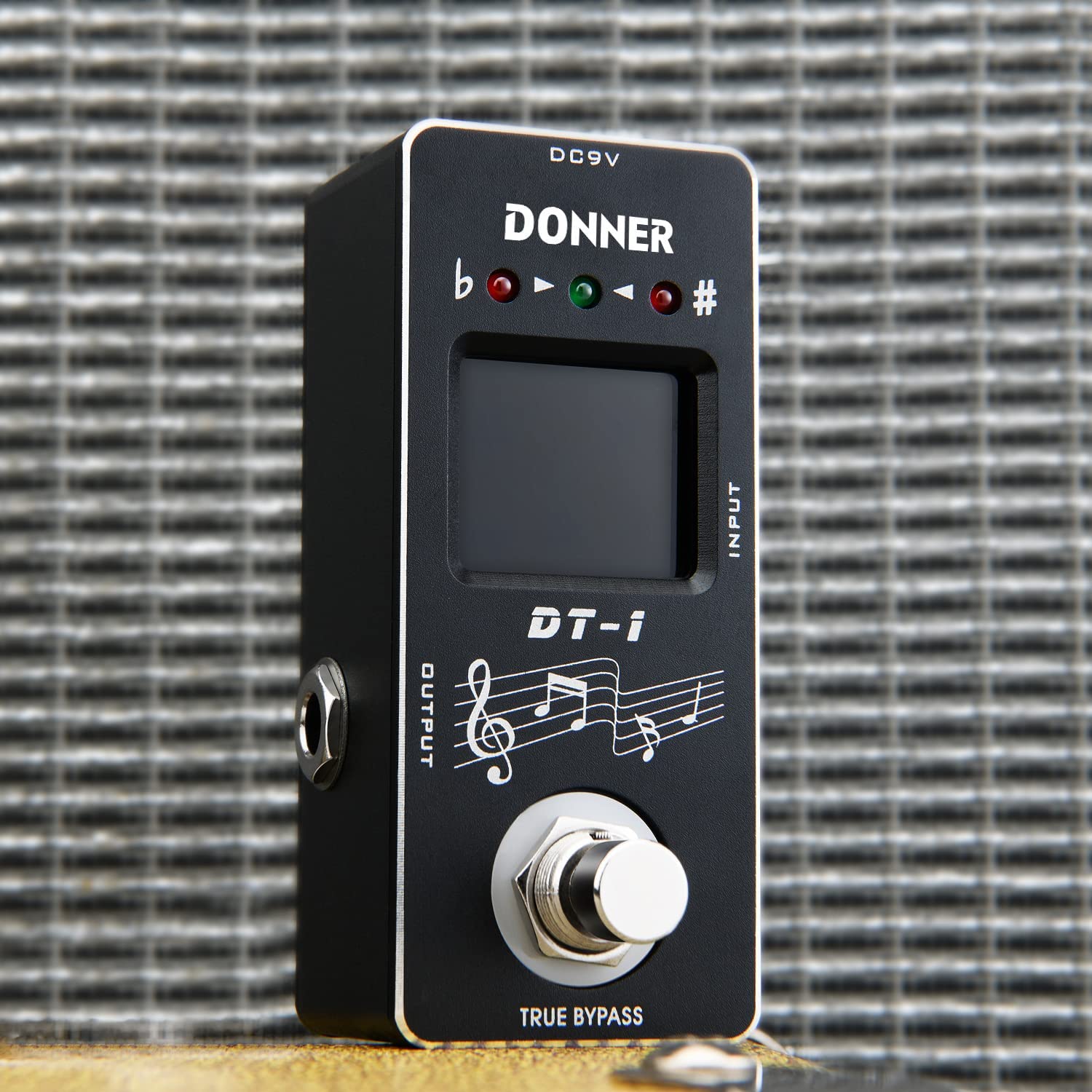 Donner DT-1 2-Mode Tuner Pedal Chromatic LCD Screen Pitch Indicator
