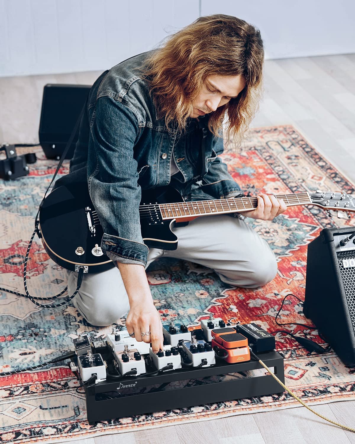 Donner DB-3 Aluminum Guitar Pedal Board with Bag