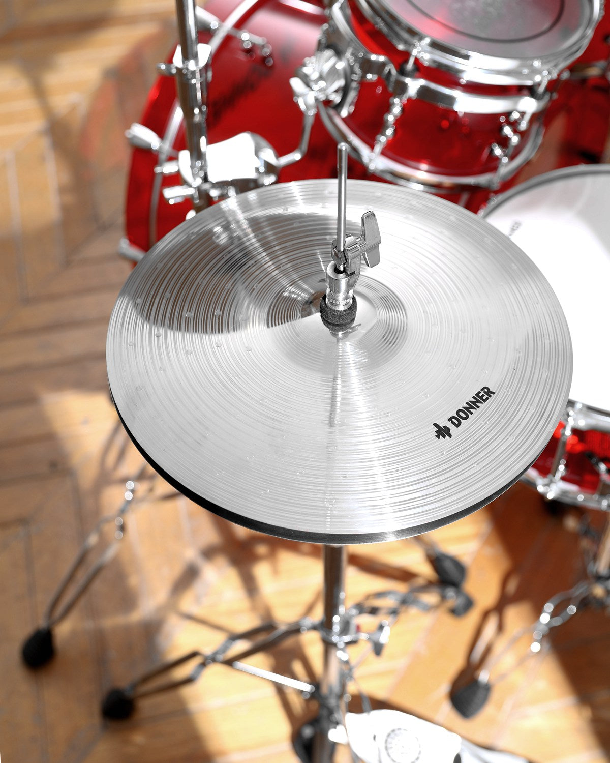 Donner DDS-1000 22-inch Crystal 5-Piece Drum Set Acrylic Shell Pack