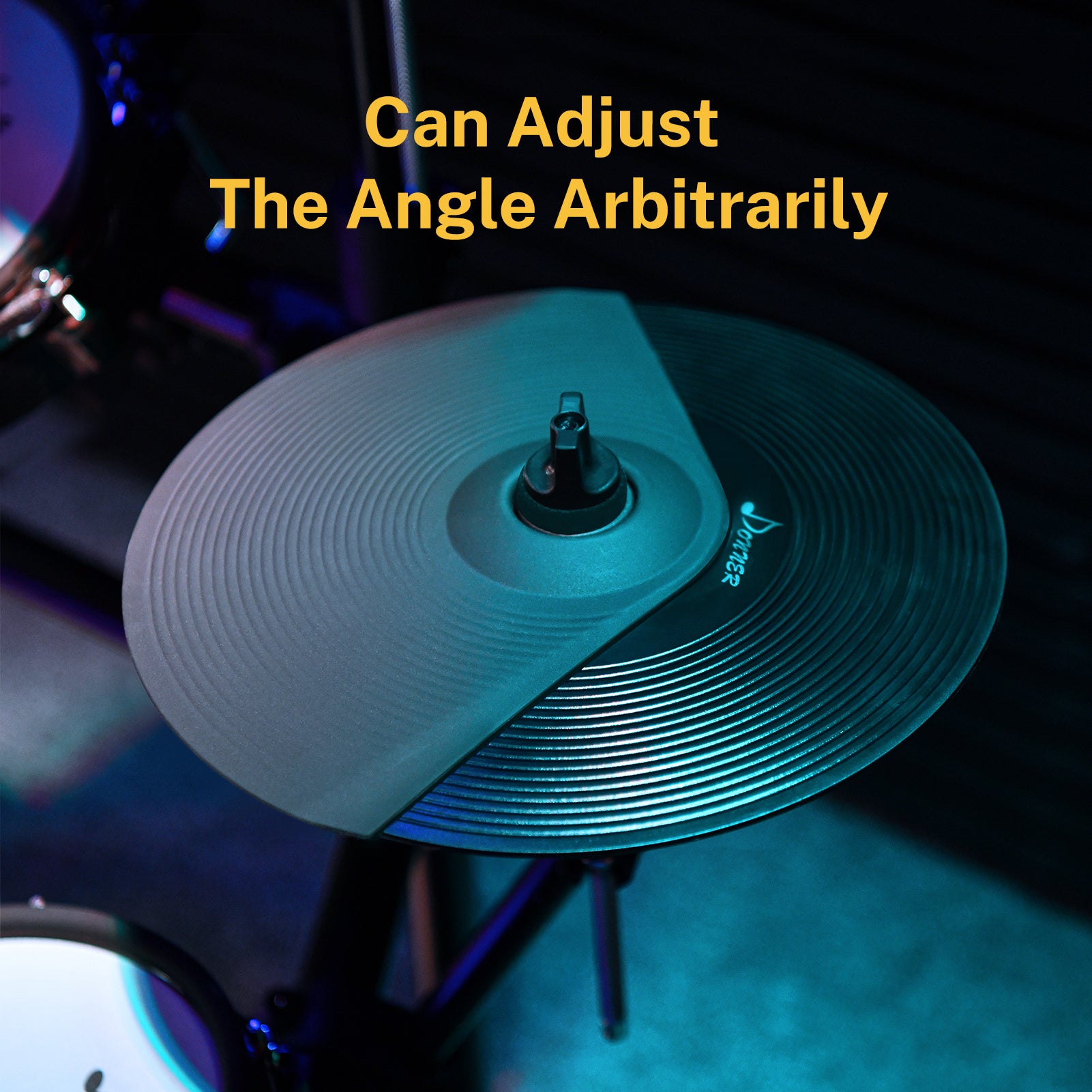 Donner DED-200 Expansion Cymbal Kit  with 12-Inch Cymbal and Rack Clamp - Donnerdeal