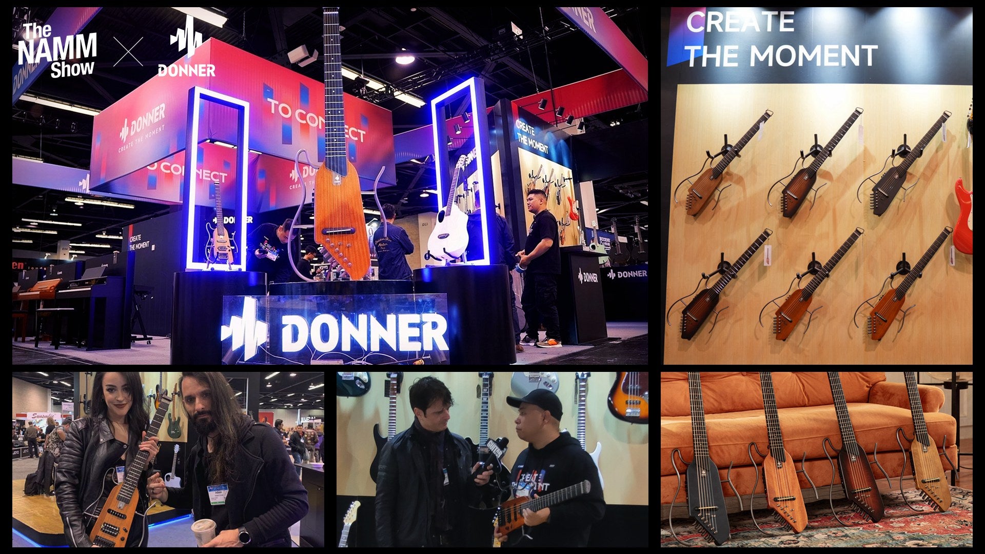 NAMM x Donner 2023: HUSH Series Headless Guitar New Members 