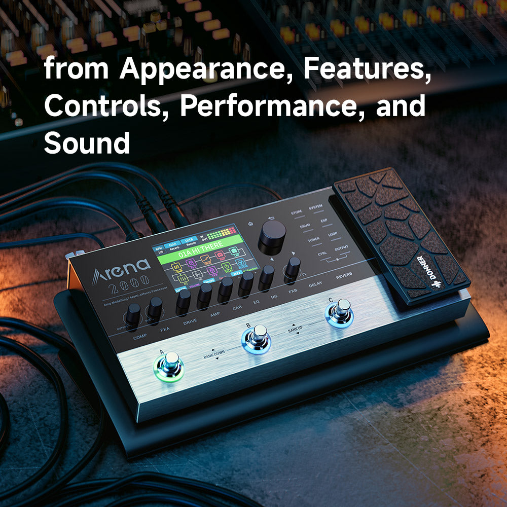 Donner Arena 2000 Amp and Effects Pedal Review by Dave Hunter from GuitarPlayer